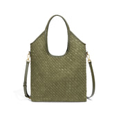 Sac fourre-tout décontracté à une épaule en daim givré de grande capacité